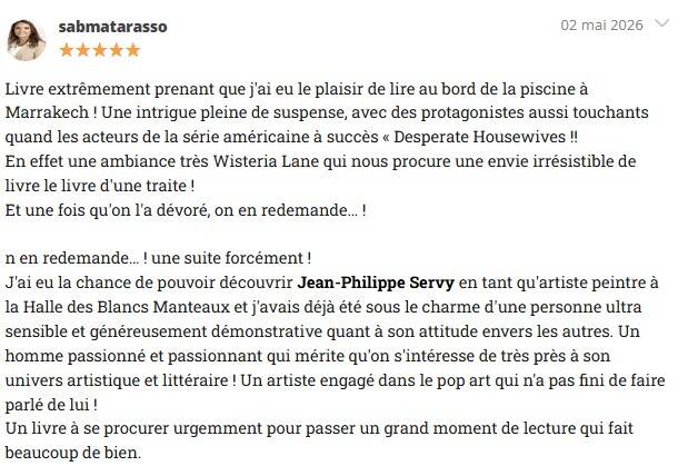 Avis de lecteurs, chroniques littéraires et critiques positives sur Simplement Pro, Babelio, Fnac, Amazon et Cultura pour le thriller Les Chroniques de Beaurivage de Jean-Philippe Servy.