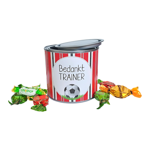 Snoepblik 'Bedankt trainer'