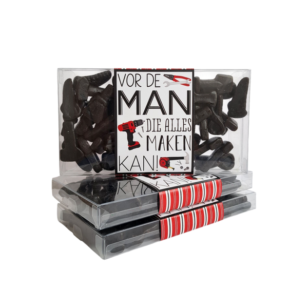 Dropdoosje 'Vor de man die alles maken kan!'