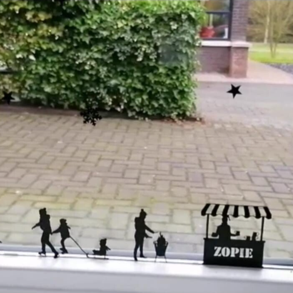 Uitbreidingsset raamstickers 'Kerst algemeen'