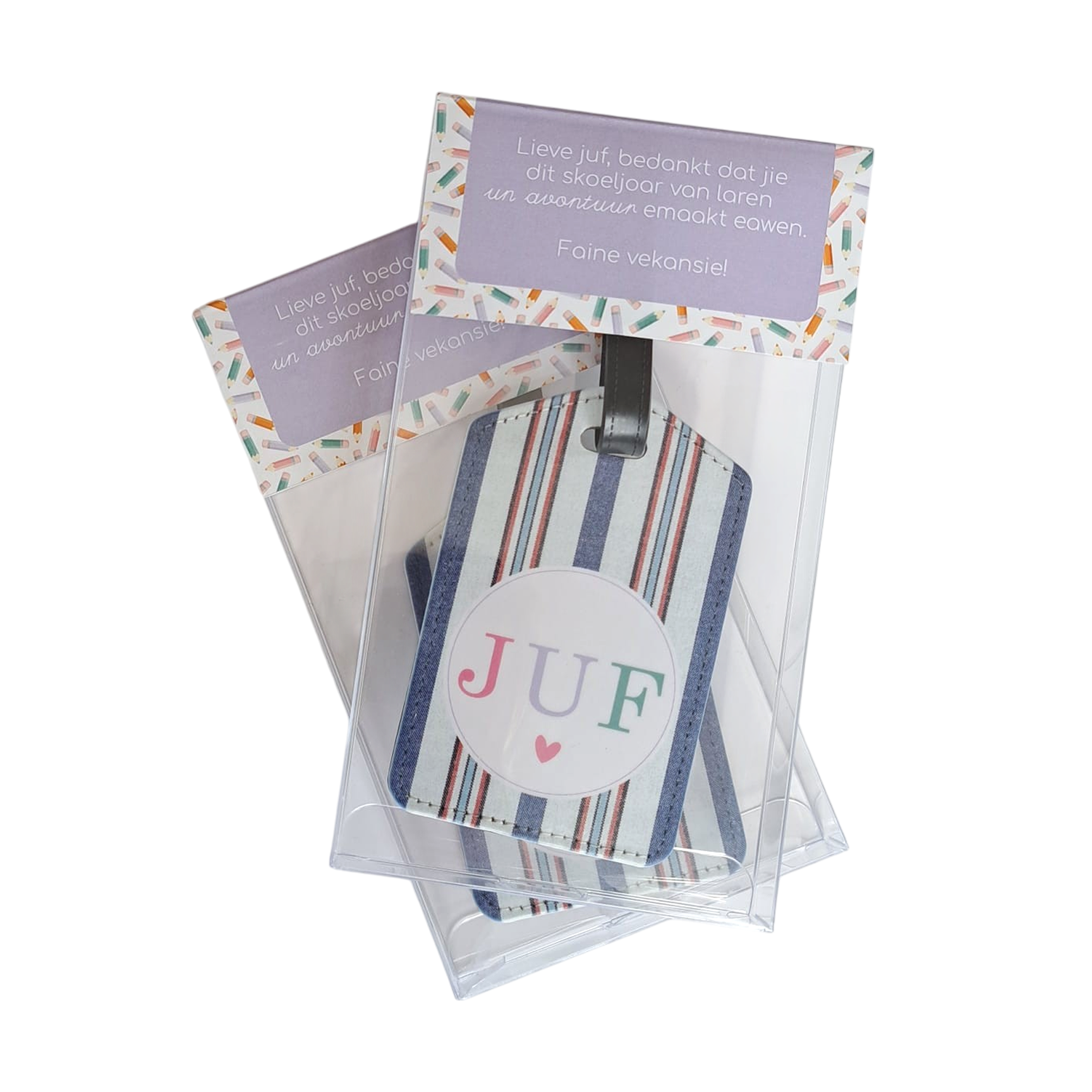 Kofferlabel 'Juf'