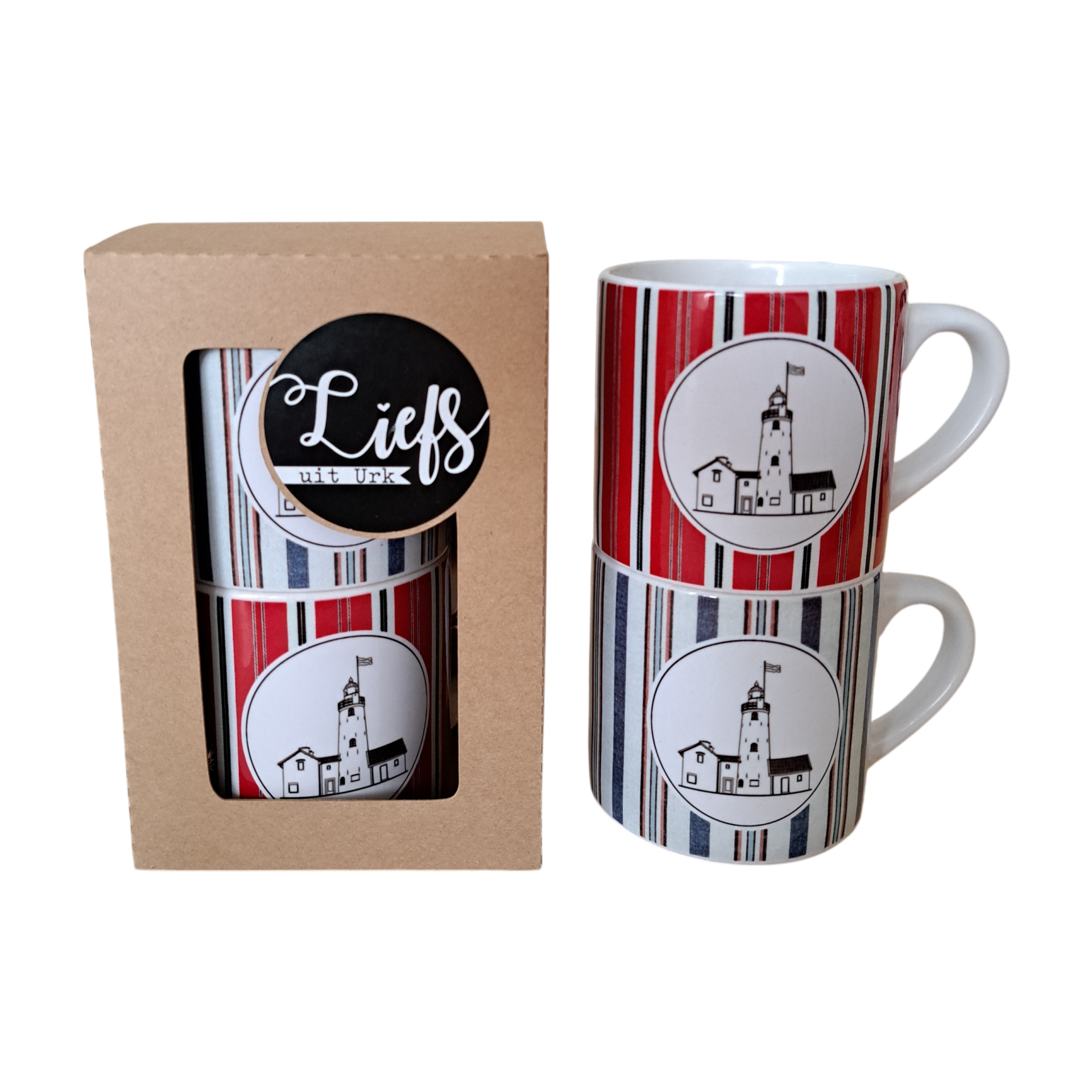 Cadeausetje 'Mokjes Urker vuurtoren'