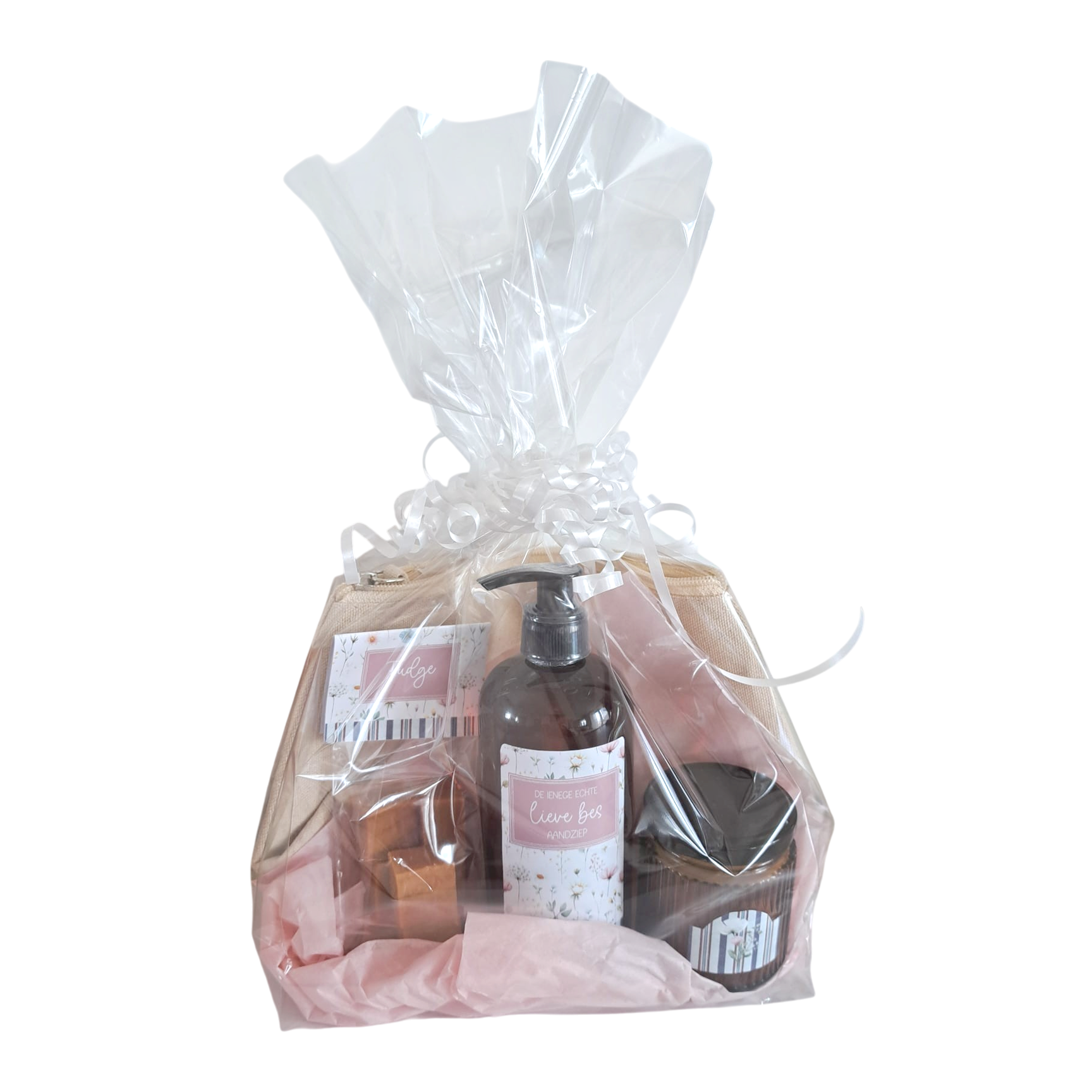 Cadeau-pakketje 'Lieve moe/bes/oma'