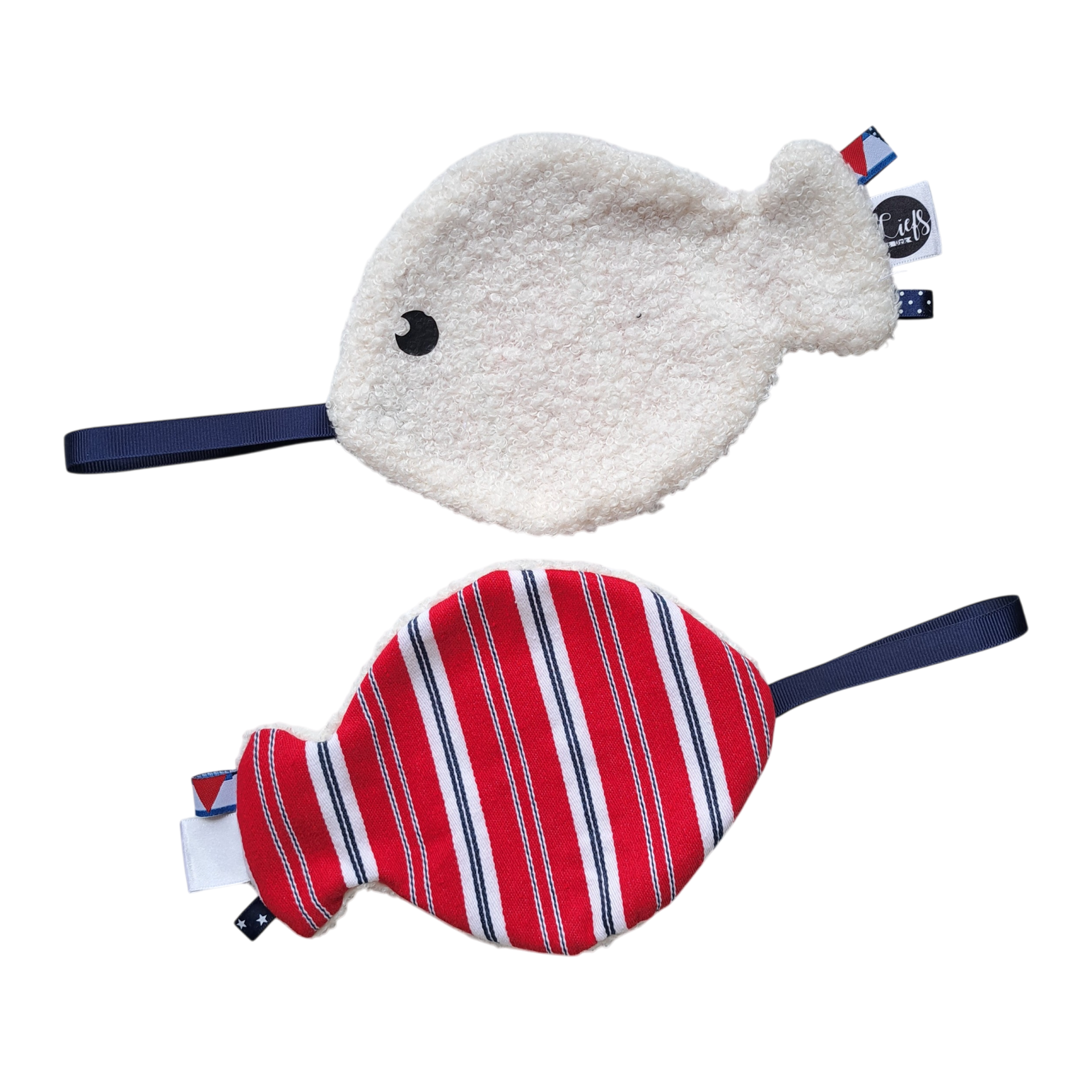 Speendoekje vis, striept