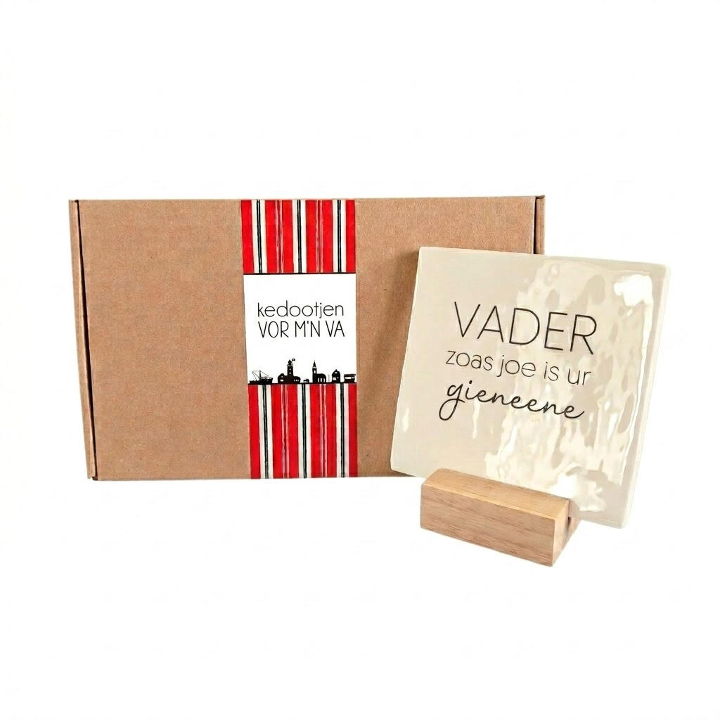 Tegel 'Vader/Bèbe zoas joe is ur gieneene'