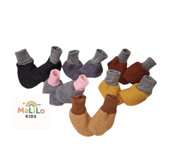 Walkschuhe aus 100% Schurwolle  (ungefüttert)
