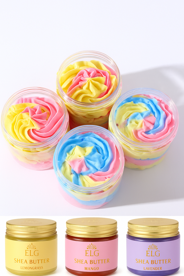 Beurre de karite multicolore
