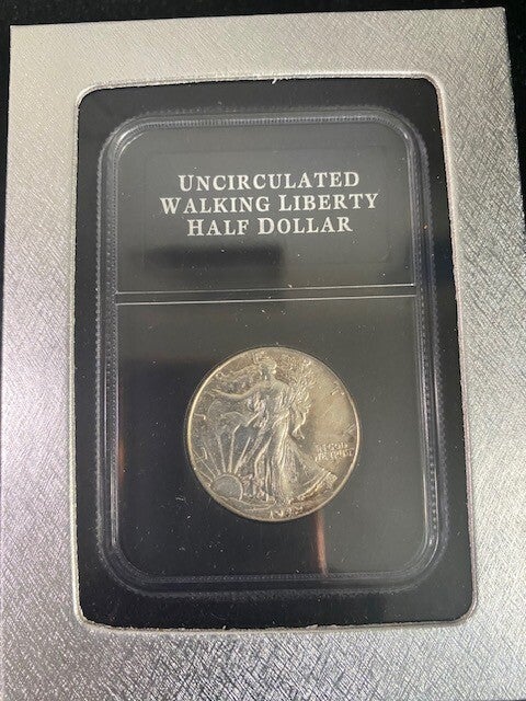 Uncirculated Walking Liberty Half Dollar – .999 Fine Silver Tribute Strike
