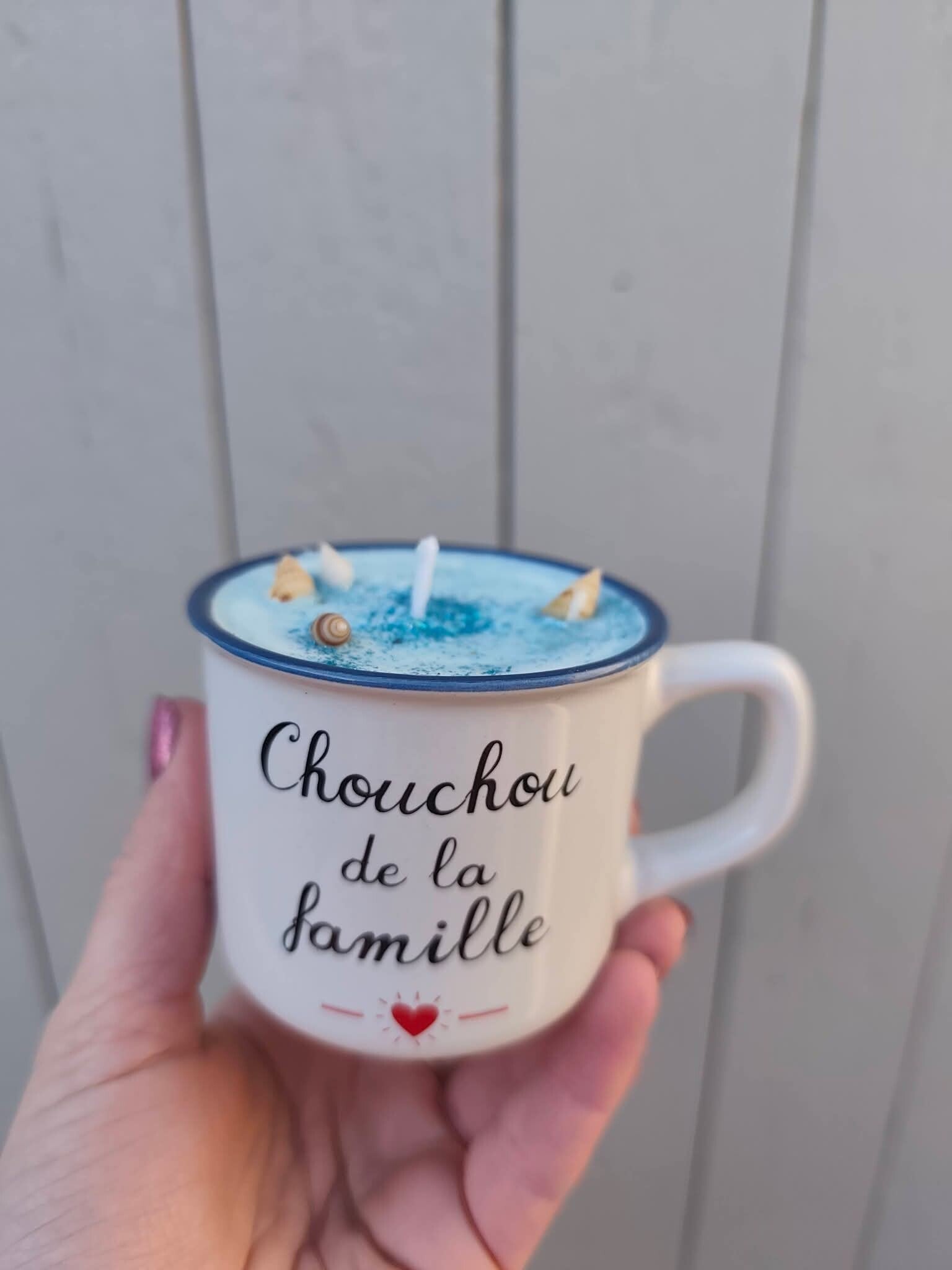 Bougie tasse au monoï
