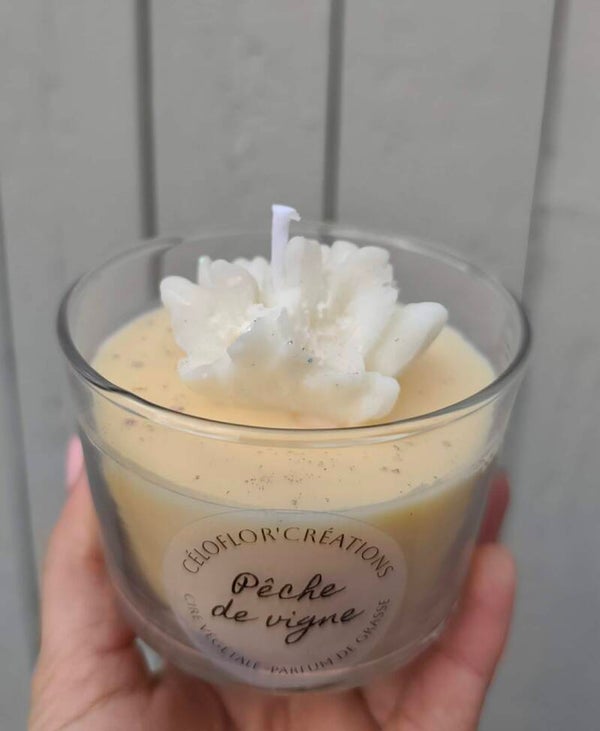 Bougie pêche de vigne