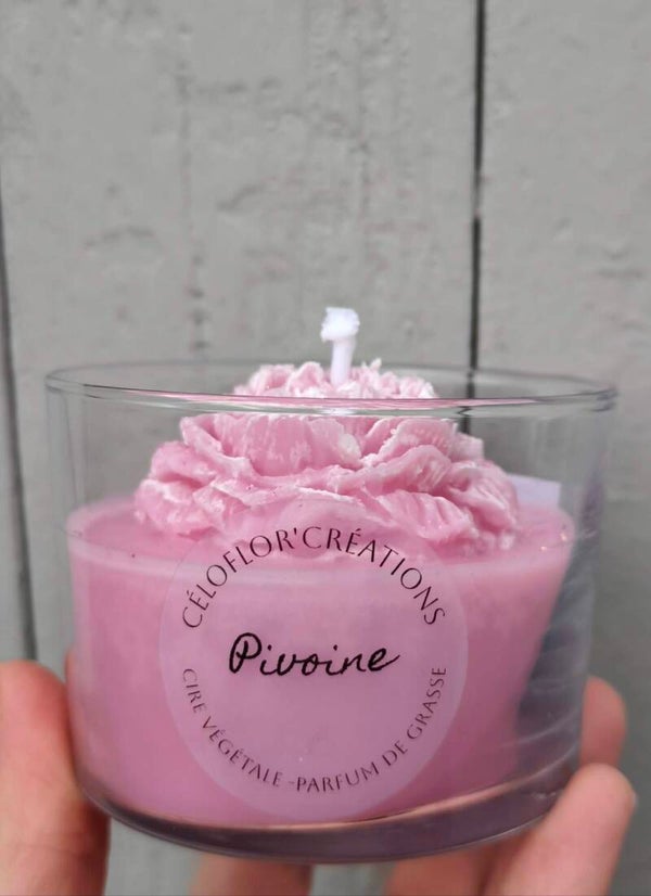 Bougie pivoine