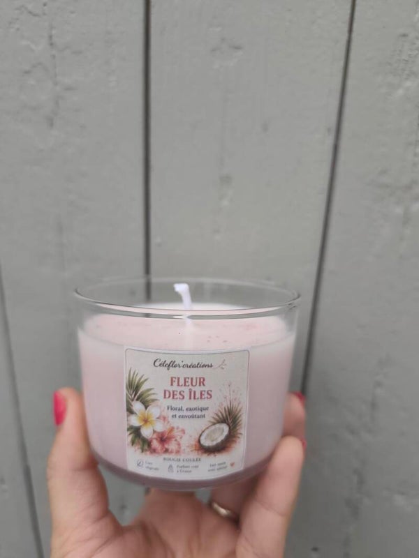 Bougie fleur des îles