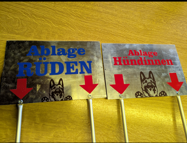 Ablageschild einzeln