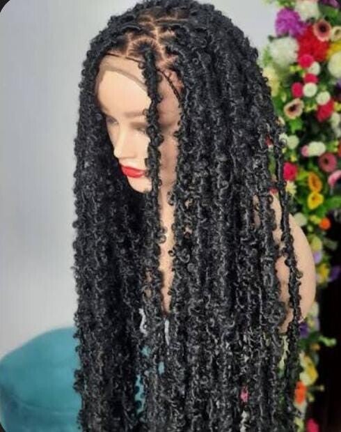 Butterfly locs made with full lace