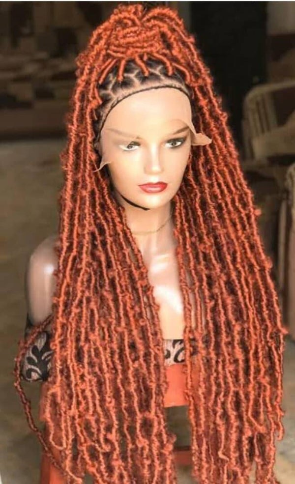 Locs full lace braided wig