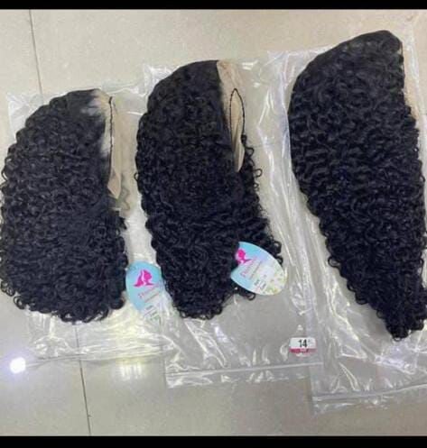 13by4 full frontal  Jerry curls wig 100% human hair