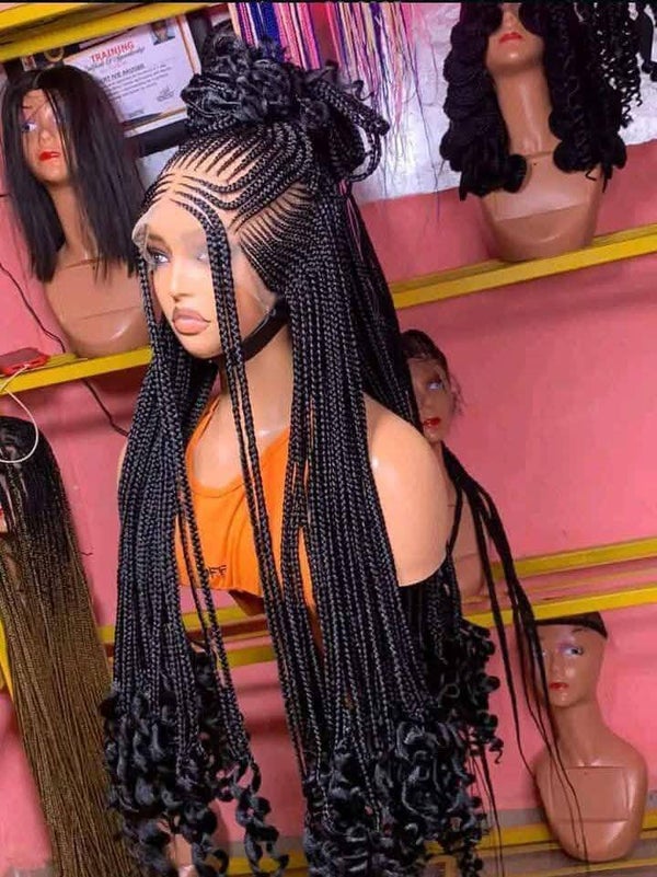 2step Ghana weaving make with 360 full lace