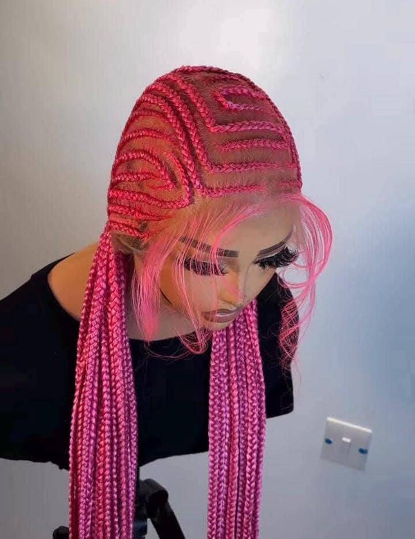 All back Ghana weaving