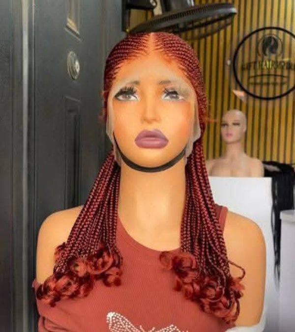 2step Ghana weaving made with 360 full lace