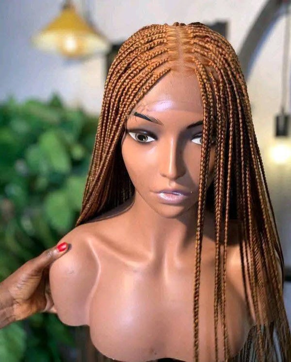 Braided wig made with 360 full lace
