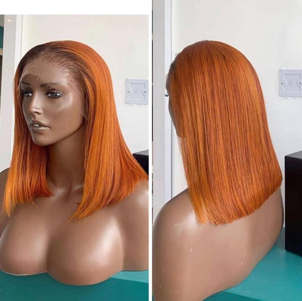 Orange colour 13by4 full frontal Bob