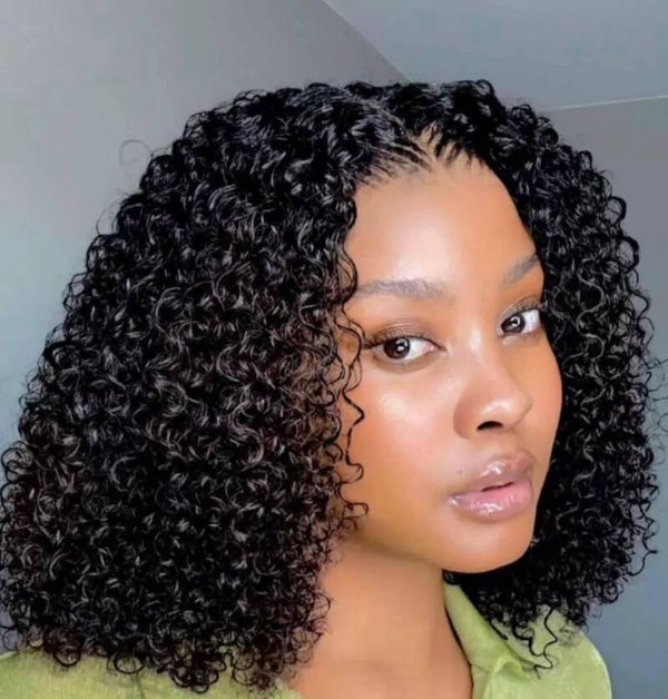 12 inches pixie curls. 100% human hair