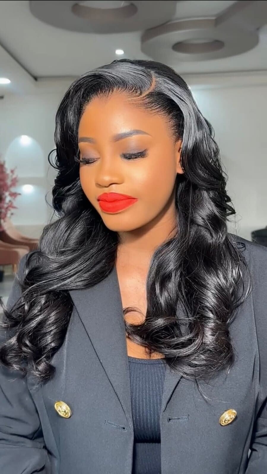 Full frontal bounce 100%human hair