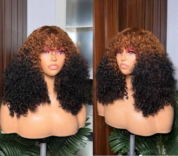 100% curly human hair Fringe