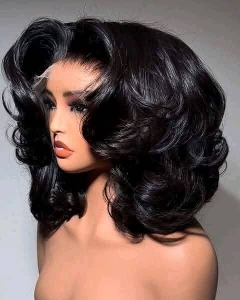 Full frontal 100 %human hair bounce.