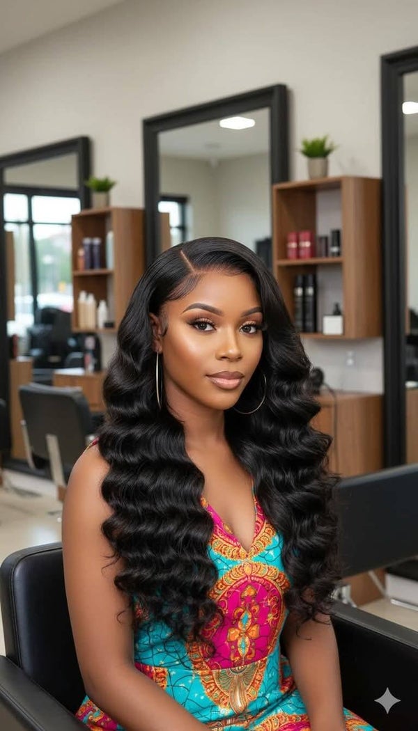 Loose waves 100 % human hair