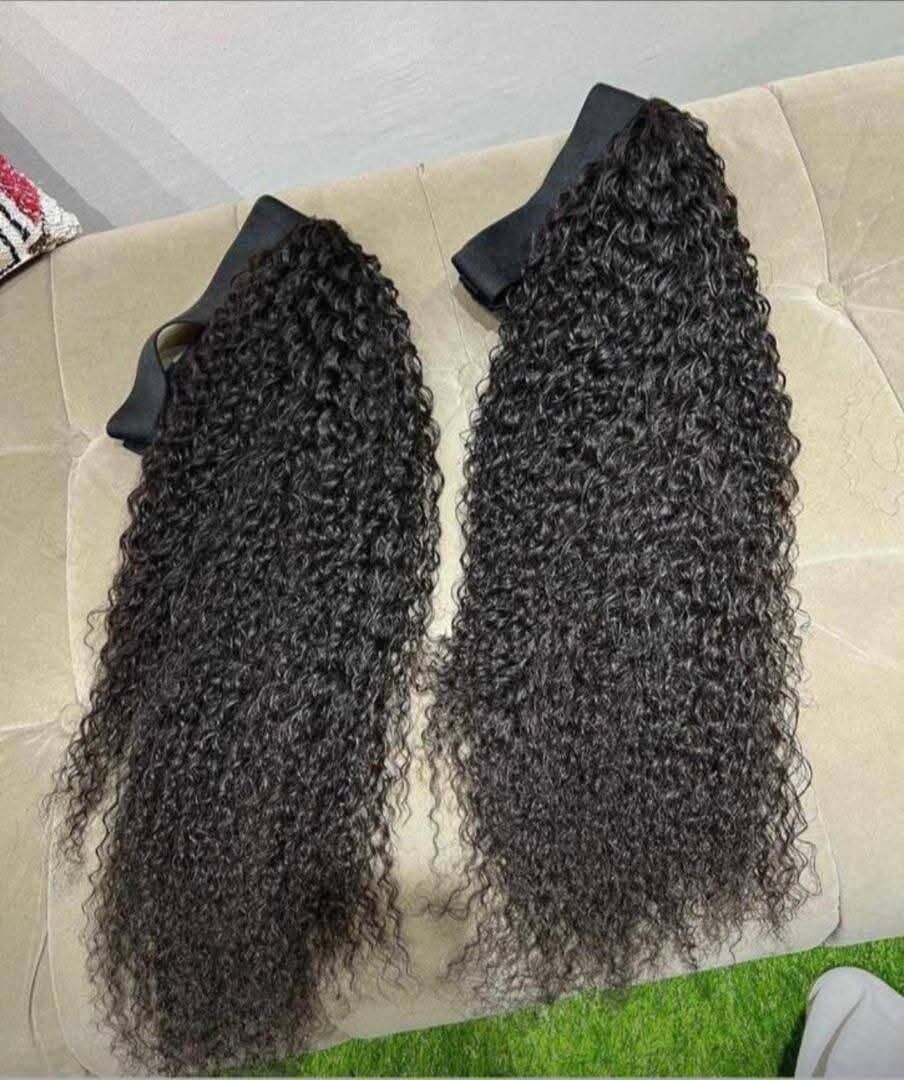 100% human hair Jerry curls wig made with hair band