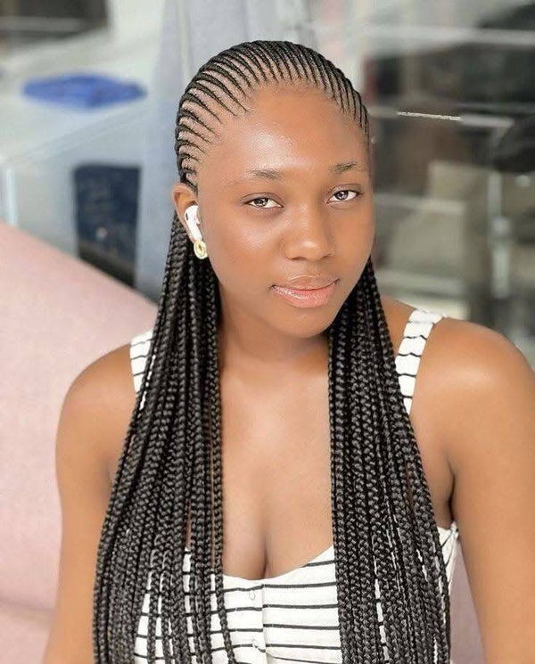 All back Ghana weaving