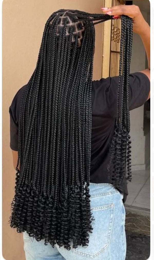 42 inches big briade end with curls