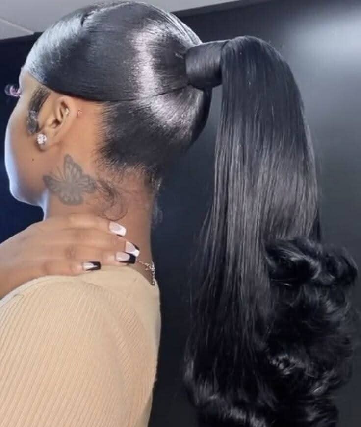 Ponytail made with 100% human hair