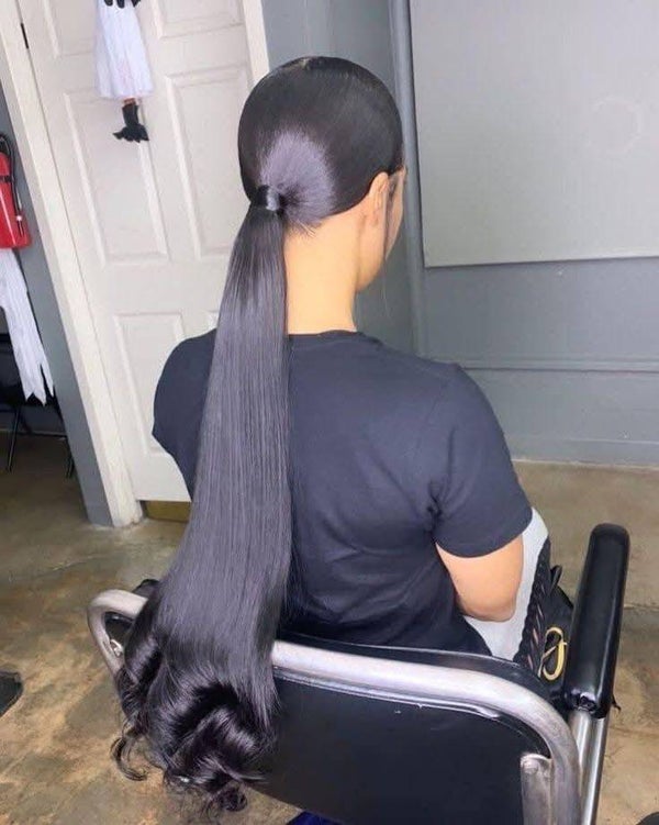 Ponytail made with 100% human hair