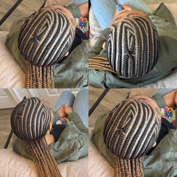 All back inner Ghana weaving