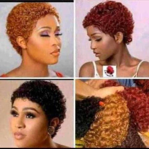 Short Jerry curls 100 % human hair