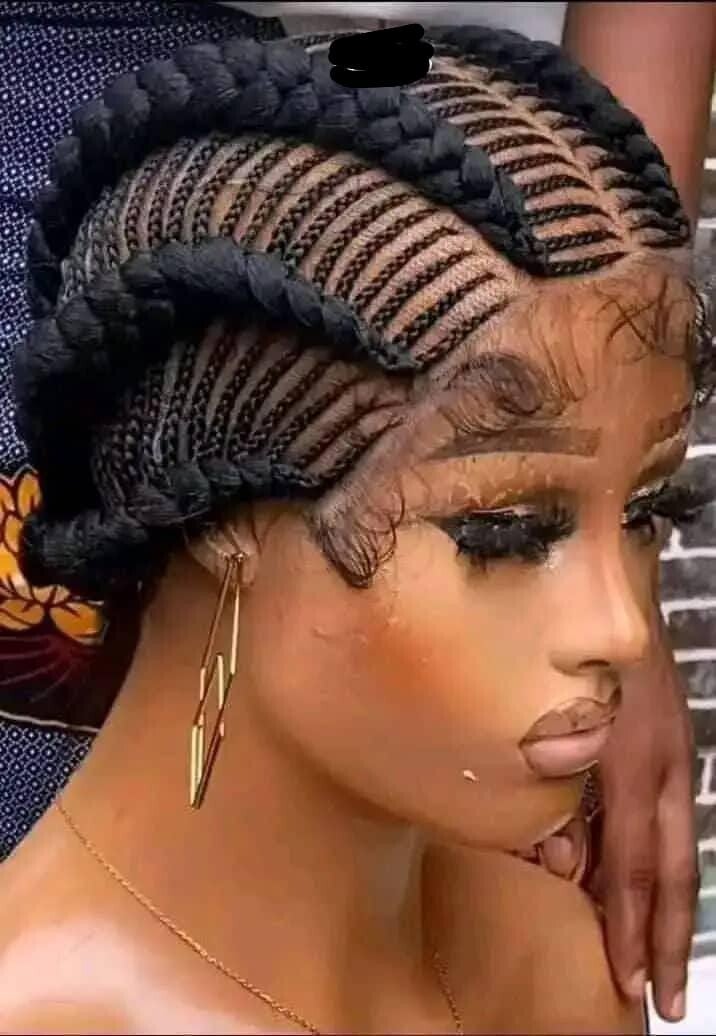 All back Ghana weaving made with full lace