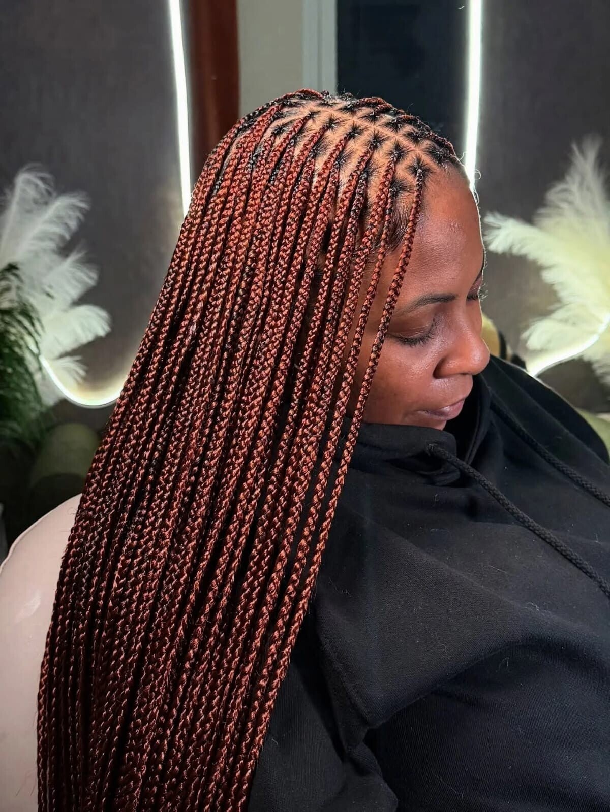 Kotless box braids