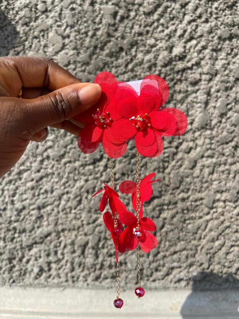 Floral earrings