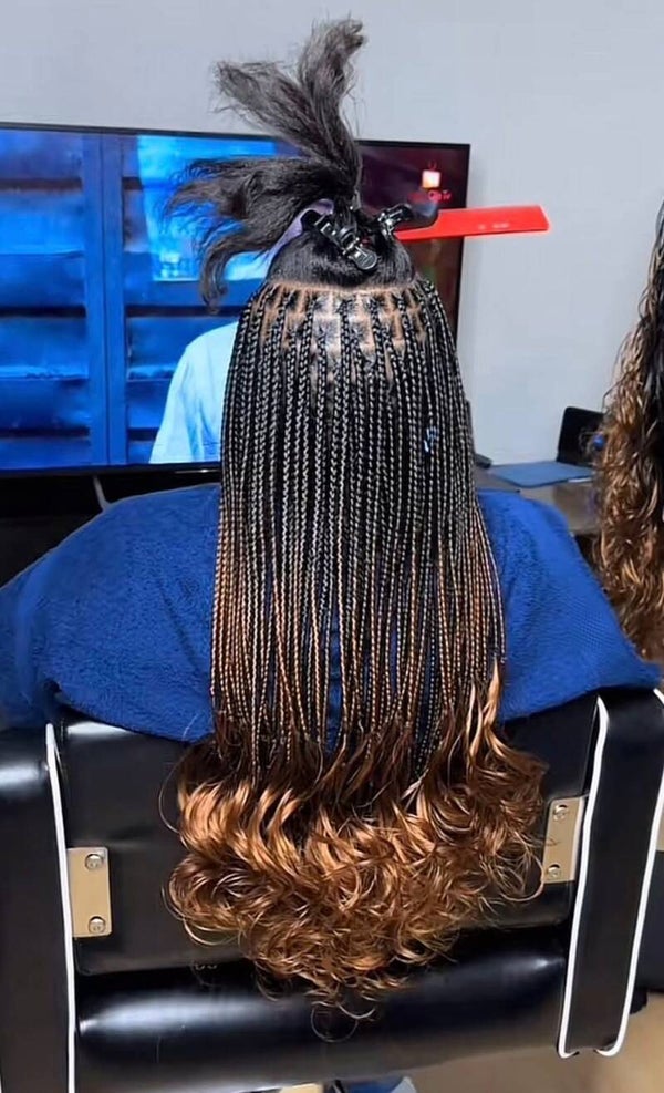 Braids made with French curls available