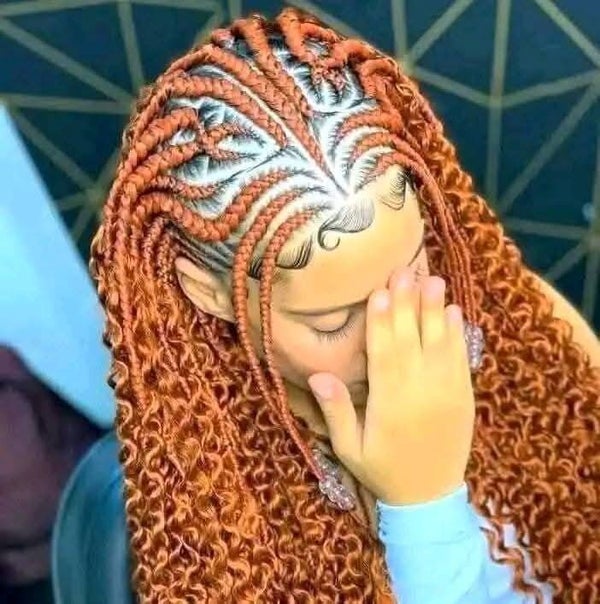 2step Ghana weaving made with 360 full lace