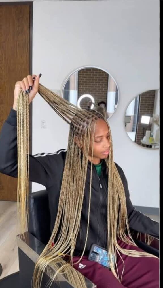 Kotless box braids
