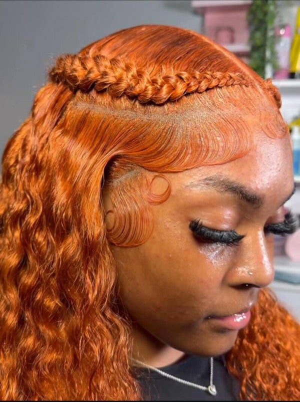 13x6 full frontal deep wave lace 100% human hair color 350