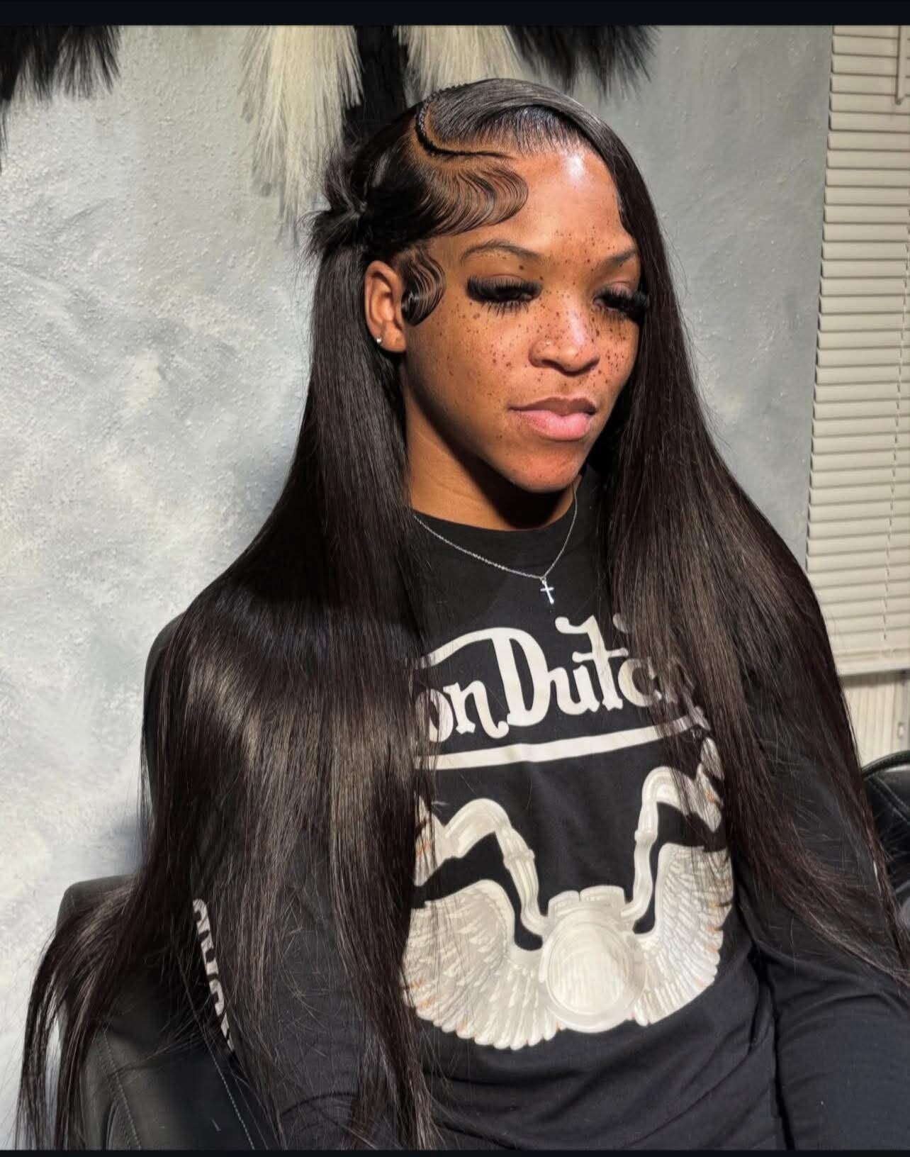 13x6 full frontal stew 100% human hair natural color