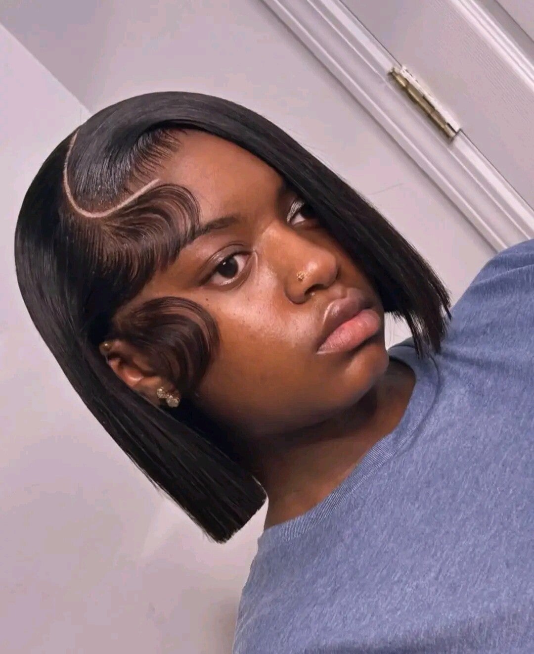 10 inches 13x4 full frontal Bob 100% human hair