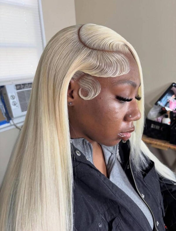 13x4 full frontal 100% human hair stw color 613