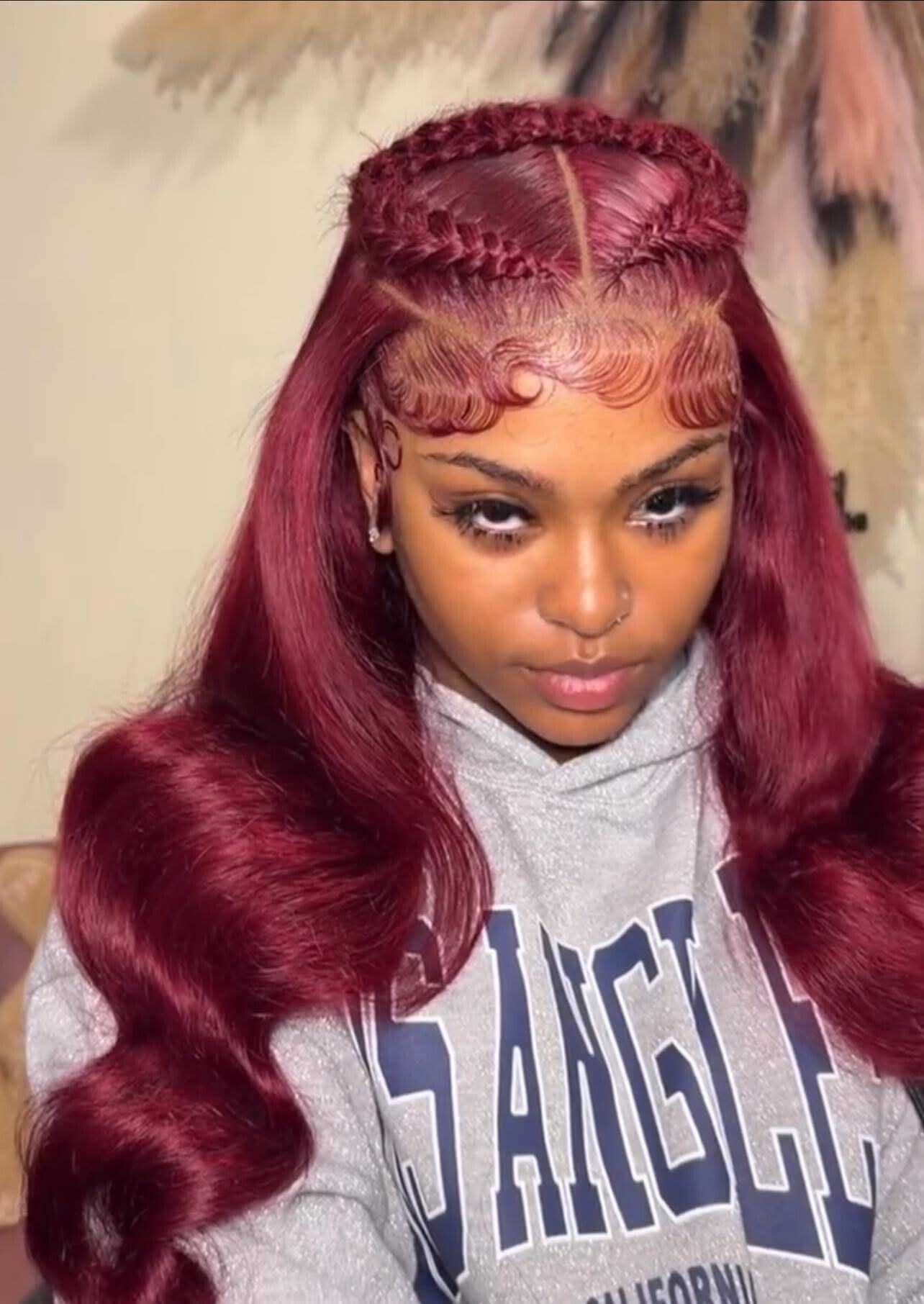 13x6 full frontal body wave 100%human hair color bug