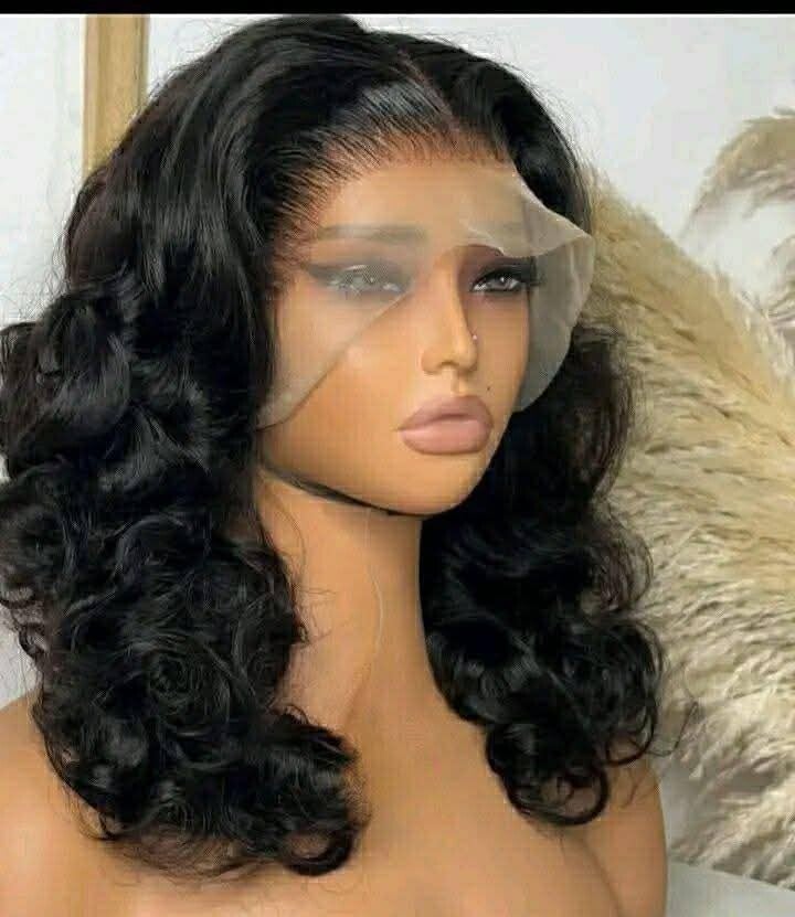 100 % human hair bounce curls 13x4 full frontal