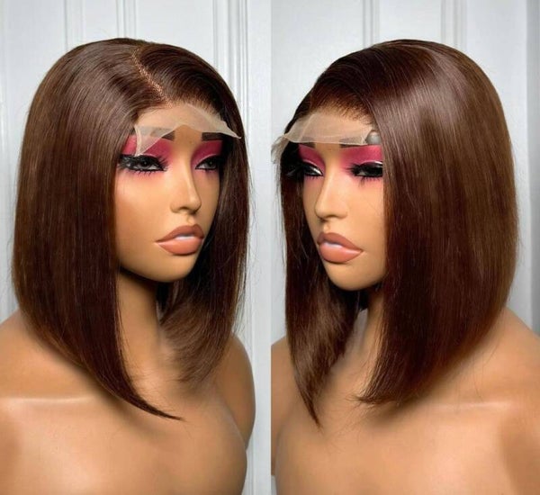 100% human hair. 4x4 closure Bob 12 inches